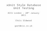 xUnit Style Database Unit Testing