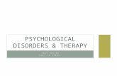 Psychological Disorders & Therapy