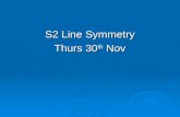 S2 Line Symmetry Thurs 30 th  Nov