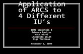 Application of ARCS to  4 Different IU’s