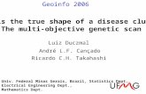 What is the true shape of a disease cluster?  The multi-objective genetic scan