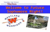 Welcome to Future Sophomore Night!