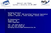 Webcast zum Thema  System i Security 25.04.2007