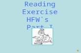 Reading Exercise HFW`s  Part I