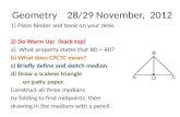Geometry    28/29 November,  2012