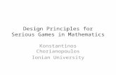 Design Principles for Serious Games in Mathematics
