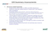 EIR Summary Assessments