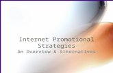 Internet Promotional Strategies