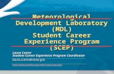 Meteorological Development Laboratory (MDL) Student Career Experience Program (SCEP)