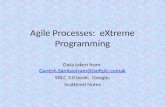 Agile Processes:   eXtreme  Programming