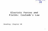 Electric Forces and Fields: Coulomb’s Law