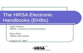 The HRSA Electronic Handbooks (EHBs)