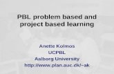 PBL problem based and project based learning