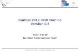 CanSat  2012 CDR  Outline Version  0.4