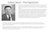 Sidney Read  -  The Signalman