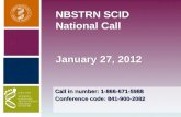 NBSTRN SCID National Call January 27, 2012