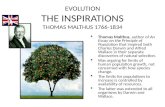 EVOLUTION THE INSPIRATIONS THOMAS MALTHUS 1766-1834