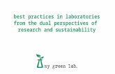 best practices in laboratories from the dual perspectives of  research and sustainability