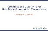 Standards and Guidelines for Healthcare Surge during Emergencies