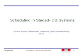 Scheduling in Staged- DB Systems