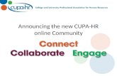 Announcing the new CUPA-HR online Community