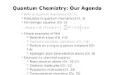 Quantum Chemistry: Our Agenda