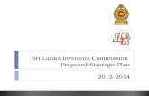 Sri Lanka Inventors Commission  Proposed Strategic Plan 2012-2014