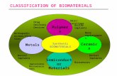 CLASSIFICATION OF BIOMATERIALS