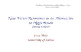 New Vector Resonance as an Alternative to Higgs Boson (Strong EWSB)