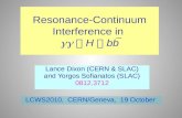 Resonance-Continuum Interference in  gg   H    bb