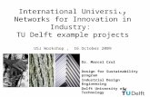 International University Networks for Innovation in Industry:  TU Delft example projects