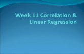 Week 11 Correlation & Linear Regression