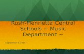 Rush-Henrietta Central Schools ~ Music  Department ~