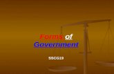 Forms  of  Government SSCG19