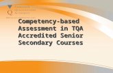 Competency-based Assessment in TQA Accredited Senior Secondary Courses