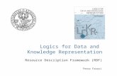 Logics for Data and  Knowledge Representation