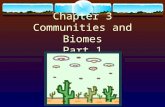 Chapter 3 Communities and Biomes Part 1
