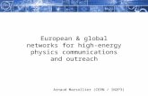 European & global networks for high-energy physics communications and outreach