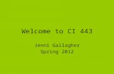 Welcome to CI 443