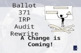 Ballot 371 IRP Audit Rewrite