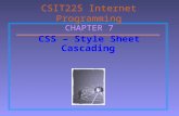 CSIT225 Internet Programming