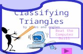Classifying Triangles by sides and angles