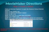 MovieMaker  Directions