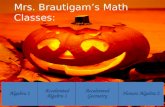 Mrs.  Brautigam’s  Math Classes: