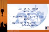 4th US-EU JOINT CONFERENCE  ON  OCCUPATIONAL SAFETY AND HEALTH