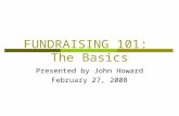 FUNDRAISING 101:  The Basics