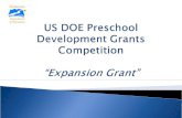 US DOE Preschool  Development Grants Competition “Expansion Grant”
