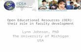 Open Educational Resources (OER): their role in faculty development