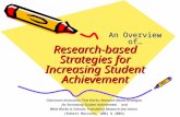 Research-based Strategies for Increasing Student Achievement