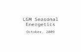 LGM Seasonal Energetics